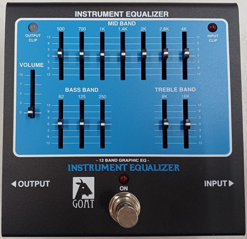 ■GOAT INSTRUMENT EQUALIZER BLUE SERIES GOAT Instruments BL-Q Blue Series 12-Band EQ Pedal Boxed